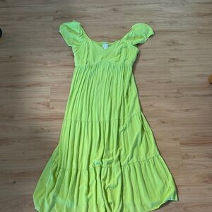 Ingrid & Isabel Vibrant Green Maxi Dress